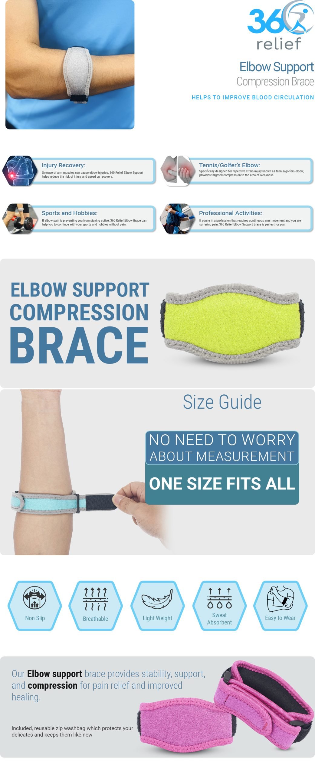 Elbow Support Compression Brace